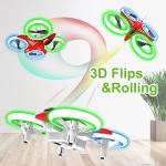 Dwi Dowellin Mini Drone for Kids with LED Lights