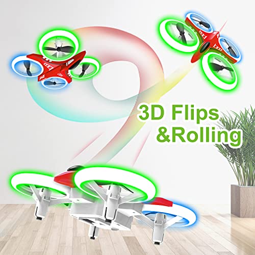 Dwi Dowellin Mini Drone for Kids with LED Lights