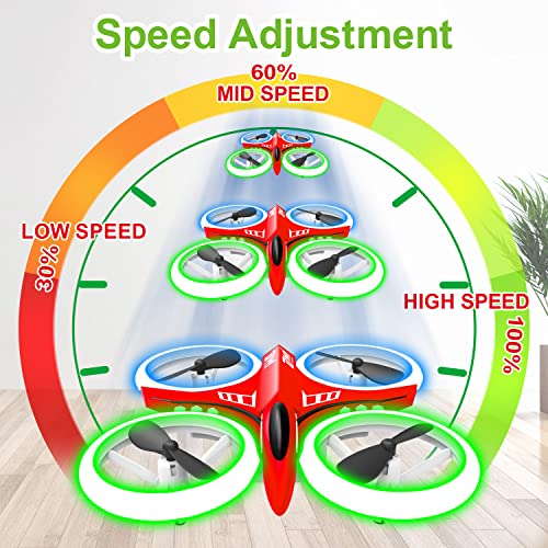 Dwi Dowellin Mini Drone for Kids with LED Lights