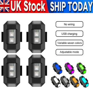 7-Color Anti-Collision Drone Signal Lights - Pack of 4