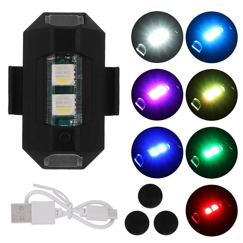7 Color LED Drone Strobe Lights - 4 Pack