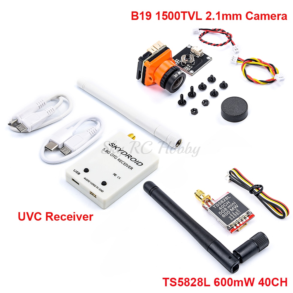 600mW Transmitter and Mini Camera for FPV Drone