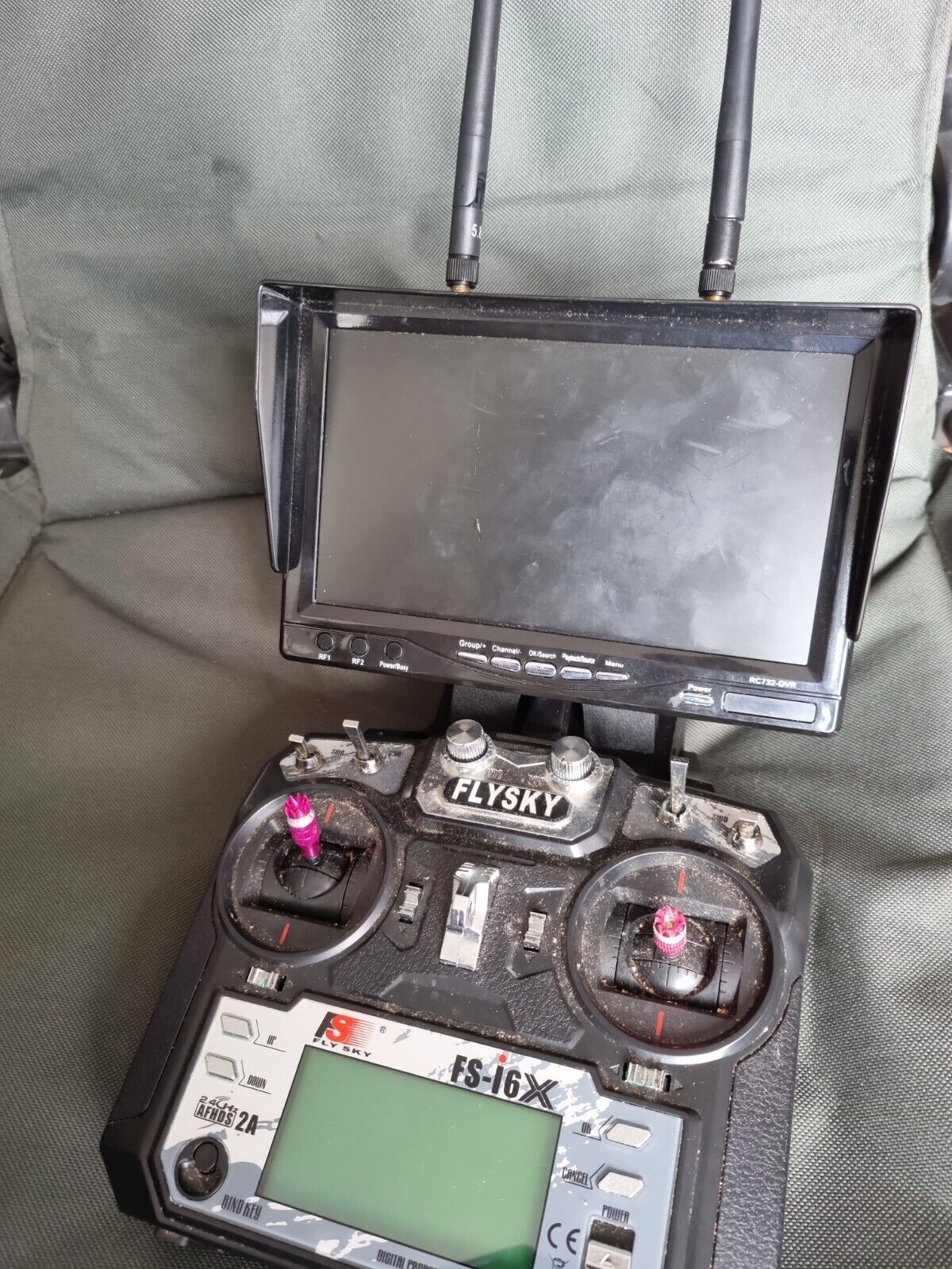 FPV Screen Mount for Baitboat & Flysky i6