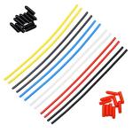 12 Plastic Antenna Tubes with Caps for FPV Drones