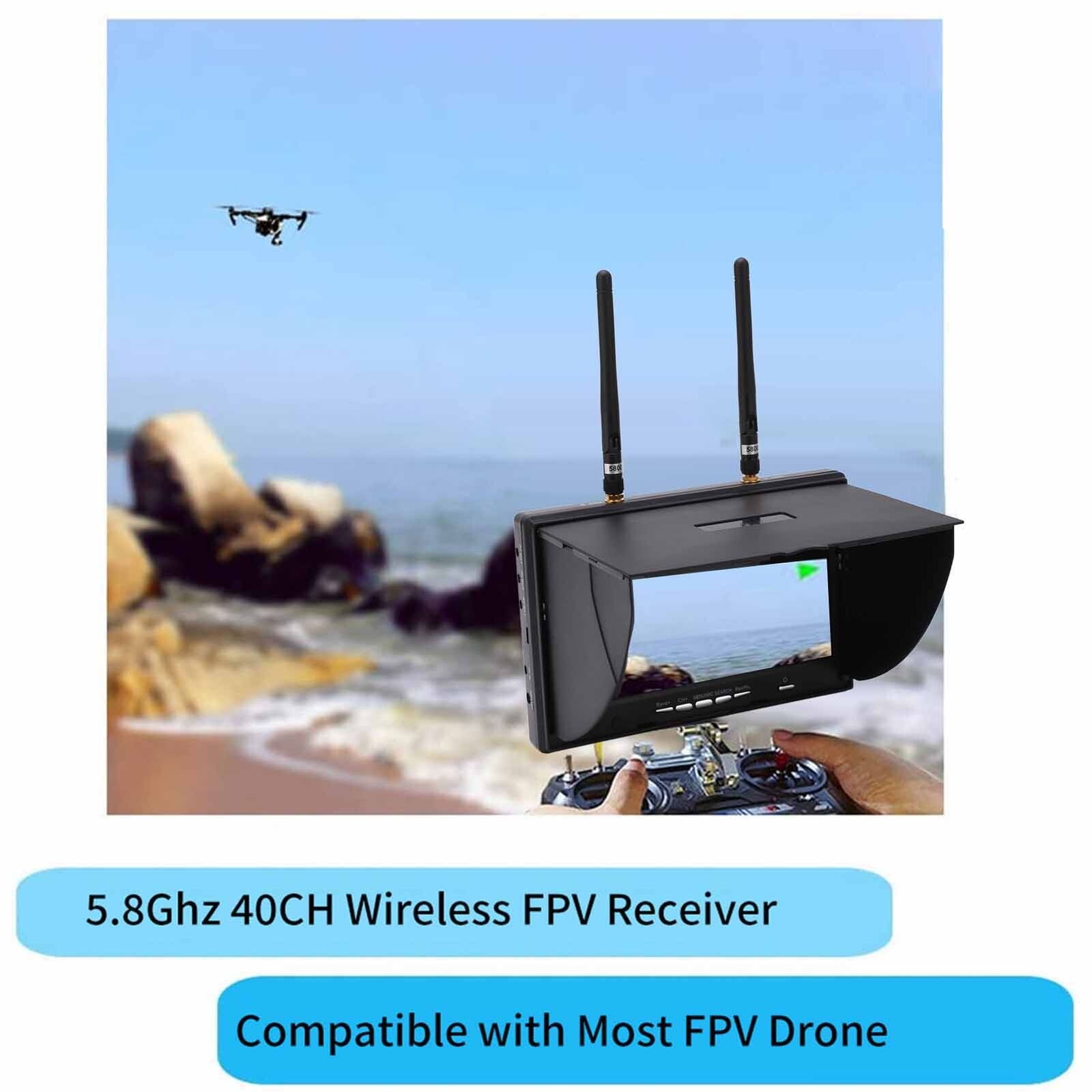 7" FPV Receiver Monitor for Quadcopter Drone