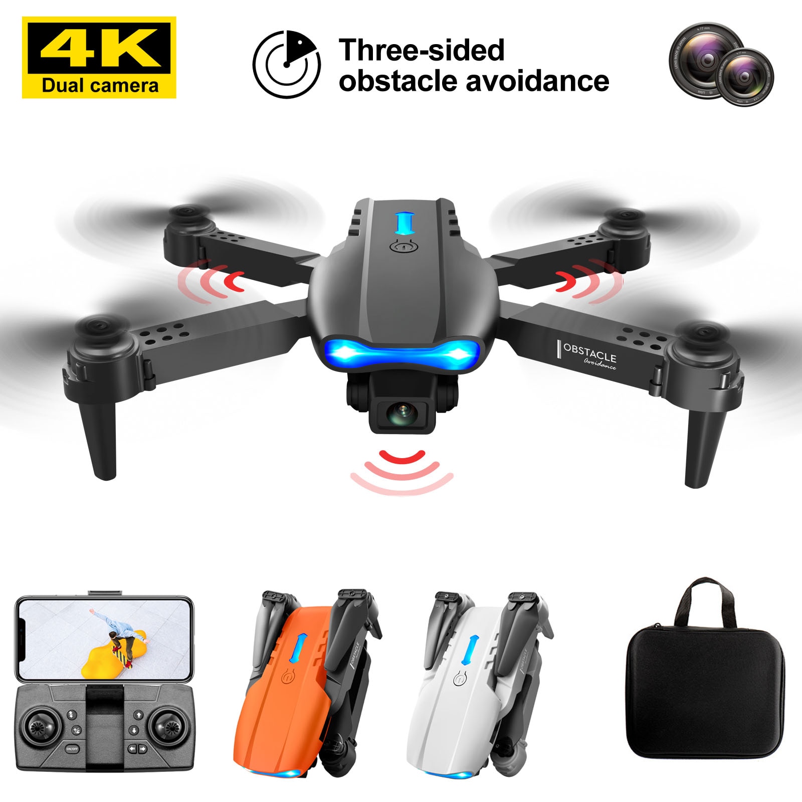 Foldable Mini Drone with Dual 4K Camera