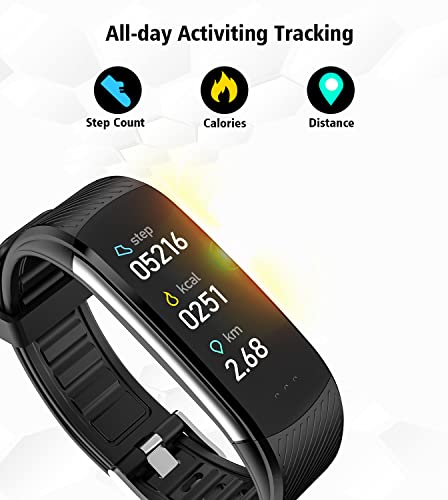 Smart Fitness Watch with Heart Rate & Blood Monitor