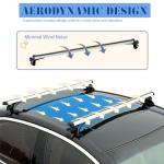 Roof Rack Cross Bars Universal, 48" Aluminum Roof Rack Crossbars Luggage Rack Cargo Rack, Fit For Most Vehicle Wagon Car-Without Roof Side Rail-1 Pair, Bike Kayak Canoe Snowboard,168lbs /76kg Capacity