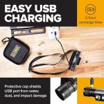 SLONIK Headlamp Rechargeable - 1000 Lumen LED USB Rechargeable Headlight - IPX8 Waterproof Head Lamp with Bright 60 ft Flashlight Beam - Hiking & Outdoor Camping Gear, Black