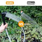 acetek Portable Shower Camping Shower, Outdoor Camp Shower Pump with 5 Gallons Collapsible Bucket, Rechargeable Shower Battery Powered Handheld Shower Head kit for Camping, Beach Washing, Pet Cleaning