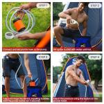 Elil Portable Camping Shower Pump with 5 Gallon Collapsible Bucket - Rechargeable Battery Camp Shower Electric Shower, Portable Shower for Camping