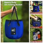 Elil Portable Camping Shower Pump with 5 Gallon Collapsible Bucket - Rechargeable Battery Camp Shower Electric Shower, Portable Shower for Camping