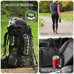 PTEROMY Hooded Rain Poncho for Adult with Pocket, Waterproof Lightweight Unisex Raincoat for Hiking Camping Emergency (Black)