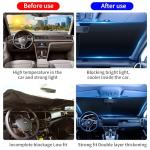 Windshield Sun Shade, car Front Windshield Sunshade, Car Visor Extender Sun Blocker for Car Blackout. Anti-Glare Sun Visors for Cars When Parked. The Perfect Car Sun Shade.