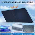 Windshield Sun Shade, car Front Windshield Sunshade, Car Visor Extender Sun Blocker for Car Blackout. Anti-Glare Sun Visors for Cars When Parked. The Perfect Car Sun Shade.