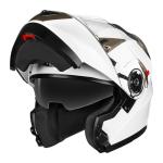 YEMA Modular Helmet - DOT Approved, White, XL