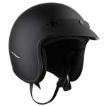 Cartman Open Face Motorcycle Helmet - Matte Black
