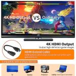 Wireless Retro Game Console, 128G Game Console Built in 50,000 Games, 40+ Emulators, Dual Wireless Controllers, Plug & Play Video Game Consoles, 4K HDMI Nostalgia Stick Game for TV