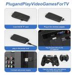 Qonmpcvu Wireless Retro Game Console,Retro Gaming Console,Retro Game Stick,Retro Video Game Console Within 20000+ byte arcade Games, 4K HDMI Output, and 2.4GHz Video Game Controller for TV Plug(64G)