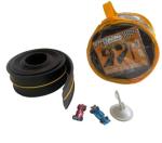 Toy Car Track Set, Flexible Track, with pressure Suction Cup, 2 small racecars, zipup storage bag, Highly flexible two-lane racetrack. Slot Car Race Tracks Set, DOUBLESIDED 5+ meters long
