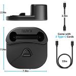 KAFRI Charging Dock for Meta Oculus Quest 3/Quest 2, VR Headset Charging Stand and Controller Holder with RGB Lights, Charger Station Accessories, Black(Not for Charging Controllers)