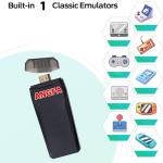 ANGFA Wireless Retro Game Console Stick, Nostalgia Gaming Stick, Plug & Play TV Video Gaming Stick with 20000+ Games Built-in, 15 Retro Emulators, 4K HDMI Output, 2 2.4G Wireless Controllers (64GB)
