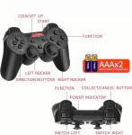 ANGFA Wireless Retro Game Console Stick, Nostalgia Gaming Stick, Plug & Play TV Video Gaming Stick with 20000+ Games Built-in, 15 Retro Emulators, 4K HDMI Output, 2 2.4G Wireless Controllers (64GB)