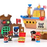 iPlay, iLearn Large Pirate Ship Toys, Kids Pretend Adventure Playset W/ Figures, Boat, Island &Treasure, Toddler Imaginative Play W/ Light Sound, Birthday Gifts for Age 2 3 4 5 6 Year Old Boys Girls