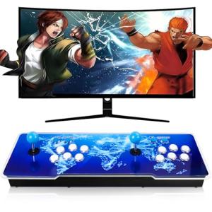 Aksozamg 【26800 Game in 1 】 Arcade Game Console Pandora Box for HDMI VGA USB Output Retro Game Machine 1280X720 HD Display Double Joystick 1-4 Players Favorites List KOF Best Gift for Kids and Adults