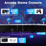 Aksozamg 【26800 Game in 1 】 Arcade Game Console Pandora Box for HDMI VGA USB Output Retro Game Machine 1280X720 HD Display Double Joystick 1-4 Players Favorites List KOF Best Gift for Kids and Adults