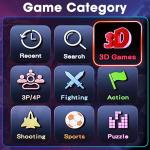 Aksozamg 【26800 Game in 1 】 Arcade Game Console Pandora Box for HDMI VGA USB Output Retro Game Machine 1280X720 HD Display Double Joystick 1-4 Players Favorites List KOF Best Gift for Kids and Adults