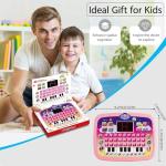 Kids Tablet Toddler Learning Pad with LED Screen Teach Alphabet Numbers Word Music Math Early Development Interactive Electronic Toy for Boys & Girls 3 Years+