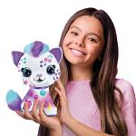 Canal Toys Personalize Airbrush Plush Large Kitty! Decorate, wash, Repeat! Customize Your own Spray Art Plush with Markers, Battery Powered Airbrush and 100+ Stencils. Ages 6+