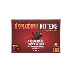 Exploding Kittens Original Edition - Hilarious Game for Family Game Night - Funny Card Games for Ages 7 and Up - 56 Cards - 2-5 Players - 15 Minutes of Play