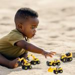 TEUVO Construction Take Apart Toys with Electric Drill, Building Excavator Toy STEM Trucks Vehicle Construction Vehicles for Kids, Educational Learning Gifts for Ages 3+ Boys & Girls