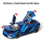 IYEAM Lambo Toy Car Sian FKP3 Die-Cast Car Model with Lights and Sound Pull Back Toy Car for Boys Age 3 4 5 6 + Year Old (Blue)