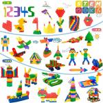 FUBAODA Kids 600pcs Set Building Blocks Construction Toy - Learning Playset STEM Educational Kit Child Branin Development Preschool Kindergarten Toy