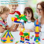 FUBAODA Kids 600pcs Set Building Blocks Construction Toy - Learning Playset STEM Educational Kit Child Branin Development Preschool Kindergarten Toy