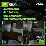 MSI Cyborg 15 Gaming Laptop, 15.6" FHD 144Hz Display, Intel Core i7-12650H, NVIDIA GeForce RTX 4060, 32GB DDR5 RAM, 1TB SSD, Webcam, Backlit Keyboard, Wi-Fi 6, Windows 11 Home, Translucent Black