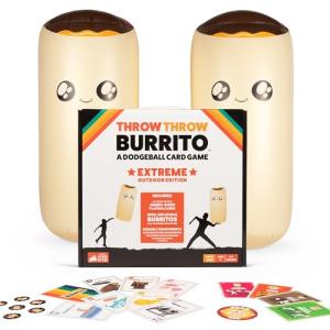 Throw Throw Burrito by Exploding Kittens: Extreme Outdoor Edition - A Dodgeball Card Game - Family-Friendly Party Card Games for Adults, Teens & Kids