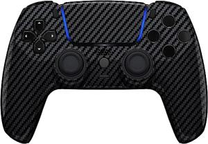 Custom Wireless Controller Compatible with PS5 - Multiple Designs Available (PS5 Glossy Carbon Fiber)