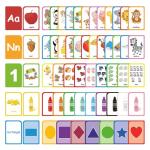 ZazzyKid Flash Cards for Toddlers Learning: 54 Double Sides Flashcards for Alphabets, Numbers, Colors, Shapes - Educational Toys for Preschool