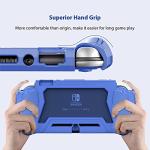 Switch Lite Case Protective Case for Nintendo Switch Lite, Case Compatible with Nintendo Switch Lite Hand Grip Case with Detachable TPU+Built-in PC Screen Protector & 2 x Thumb Grip Caps (Navy Blue)