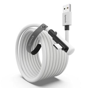 Syntech Link Cable 16 FT Compatible with Meta/Oculus Quest 3, Quest2/Pro/Pico4 Accessories and PC/SteamVR, High Speed PC Data Transfer, USB 3.0 to USB C Cable for VR Headset