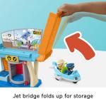 Fisher-Price Little People Toddler Toys Everyday Adventures Airport Playset with Airplane for Preschool Pretend Play Ages 1+ Years