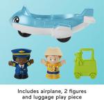 Fisher-Price Little People Toddler Toys Everyday Adventures Airport Playset with Airplane for Preschool Pretend Play Ages 1+ Years