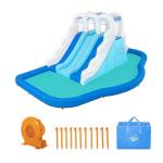 Bestway H2OGO! Tidal Trifecta Kids Inflatable Water Park | Inflatable Triple Slide and Splash Pool | Great for Kids Ages 5 and Up