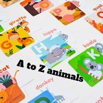 Bath Toys Flash Cards, 26 Alphabet Letters & Animal Words, Waterproof - ABC for Preschool & Kindergarten, ABCs Toddler Toys - Letter Picture Recognition Ultimate Preschool Activities