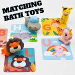 Bath Toys Flash Cards, 26 Alphabet Letters & Animal Words, Waterproof - ABC for Preschool & Kindergarten, ABCs Toddler Toys - Letter Picture Recognition Ultimate Preschool Activities