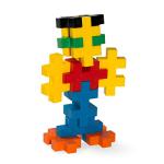 PLUS PLUS - BIG - 45 Piece - Basic Color Mix, Construction Building Stem | Steam Toy, Interlocking Large Puzzle Blocks for Toddlers and Preschool